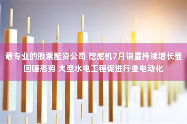 最专业的股票配资公司 挖掘机7月销量持续增长显回暖态势 大型水电工程促进行业电动化